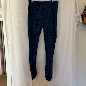 CAbi Blue Patterned Leggings